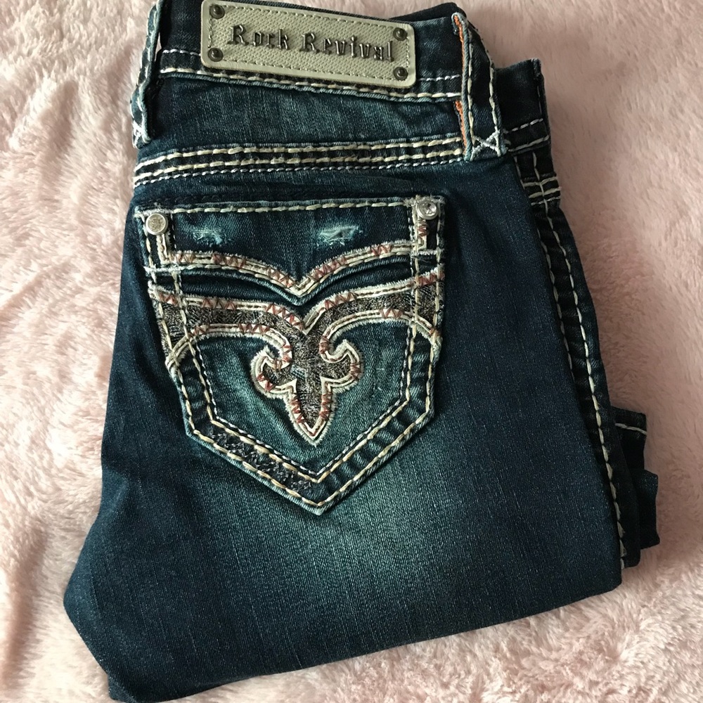 NWOT rock revival jeans size 25x33 by Buckle.